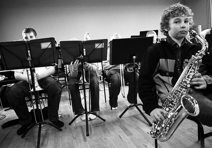 Young musicians in Stockholm. Fotograf Paul Marshall